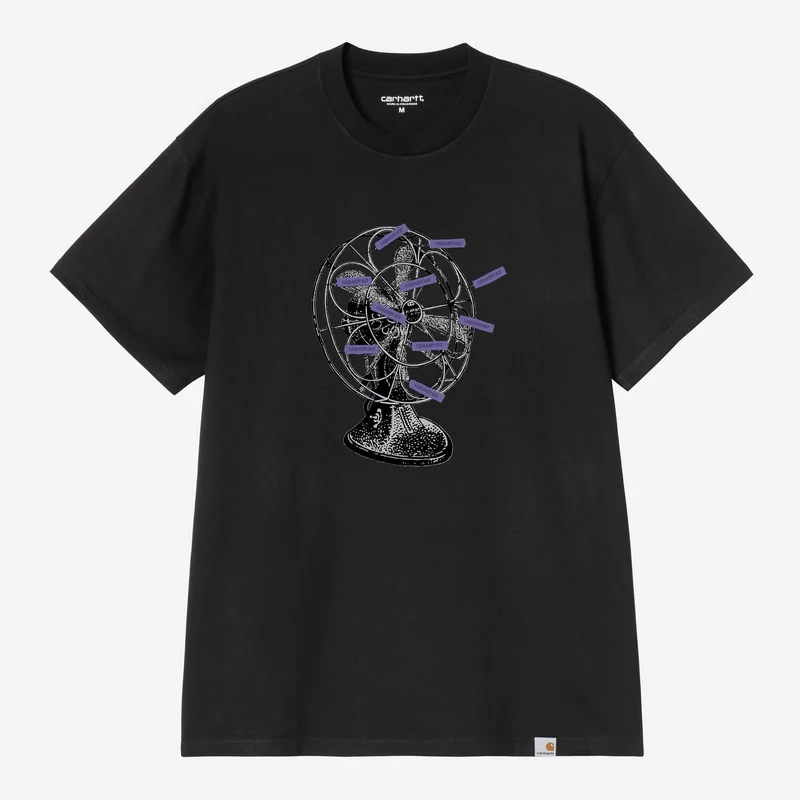 Carhartt WIP Herr Fan-T-shirt | Svart