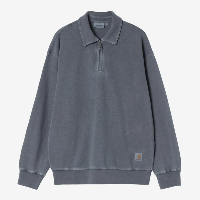 Carhartt WIP Herr Harper pikétröja | Kolfiberfärgad, plaggfärgad