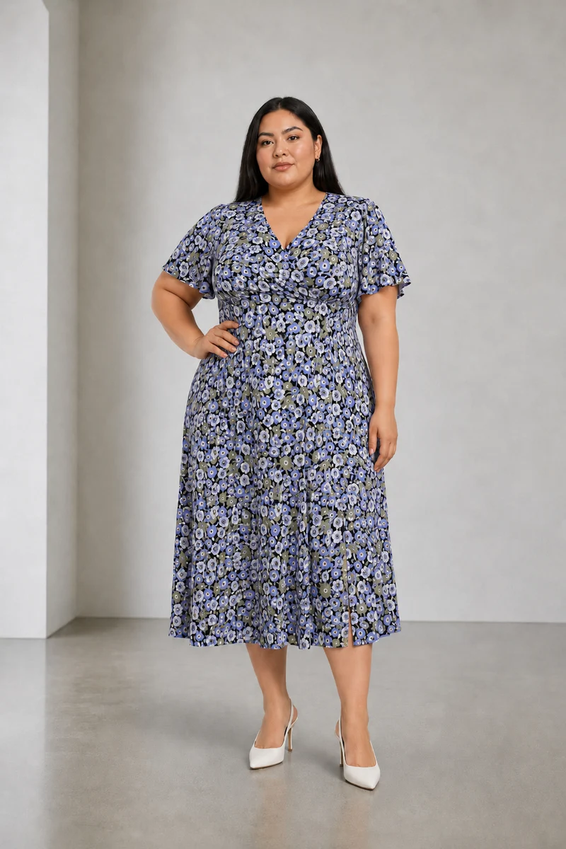 Lunet|Midi Dress With Slit
