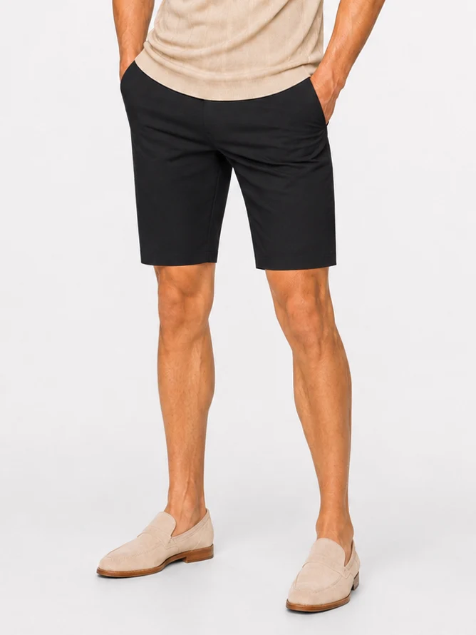 Super stretch chino short black