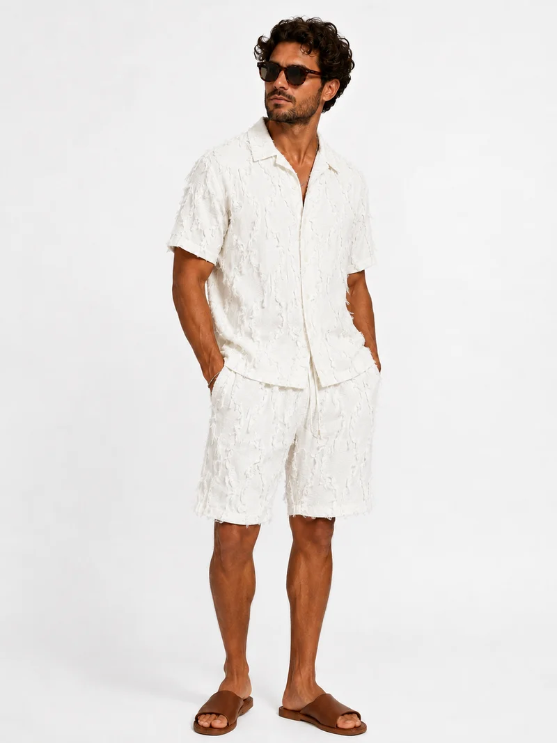 Summer set short & shirt Coachella white