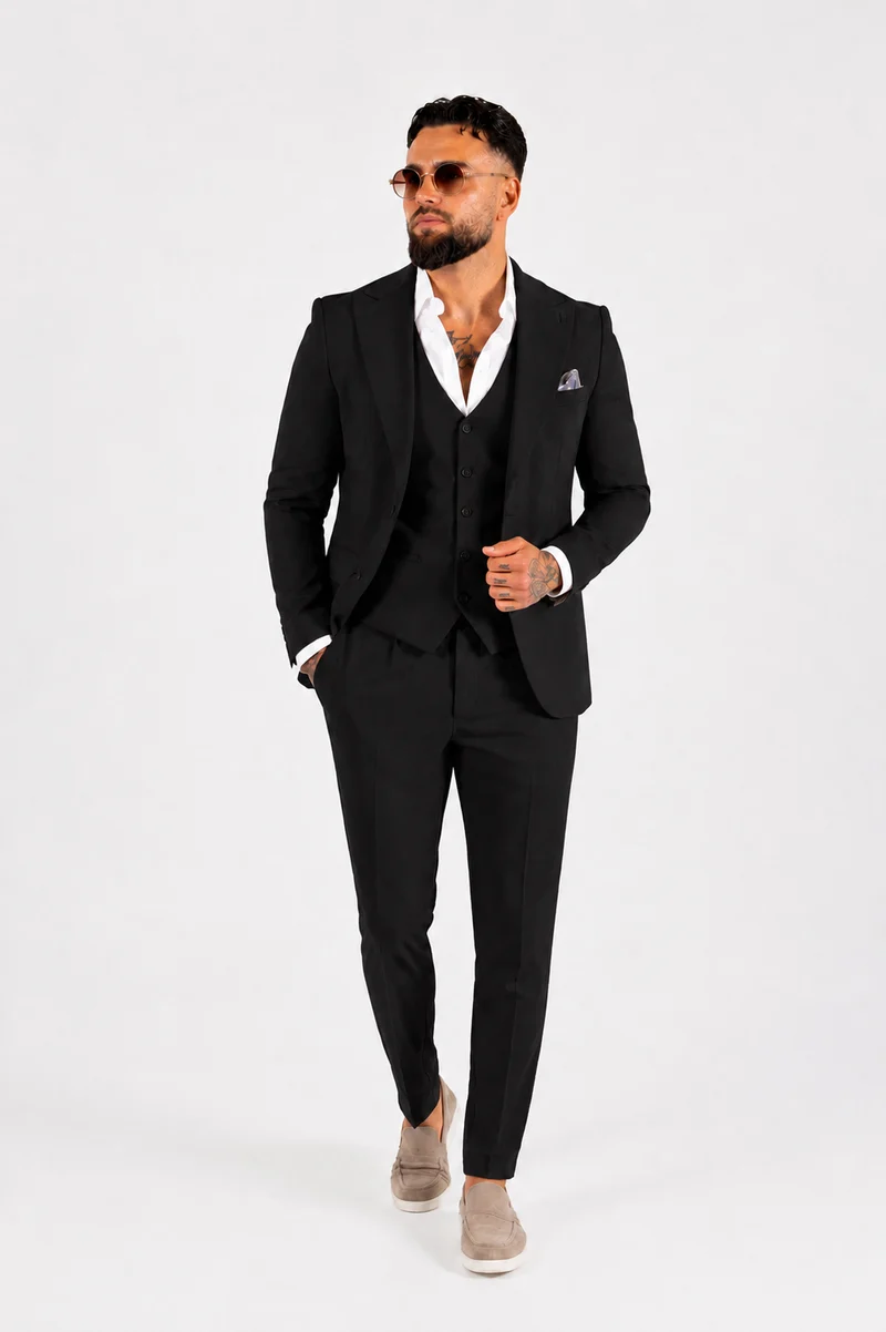 Suit Three Piece Havana Black