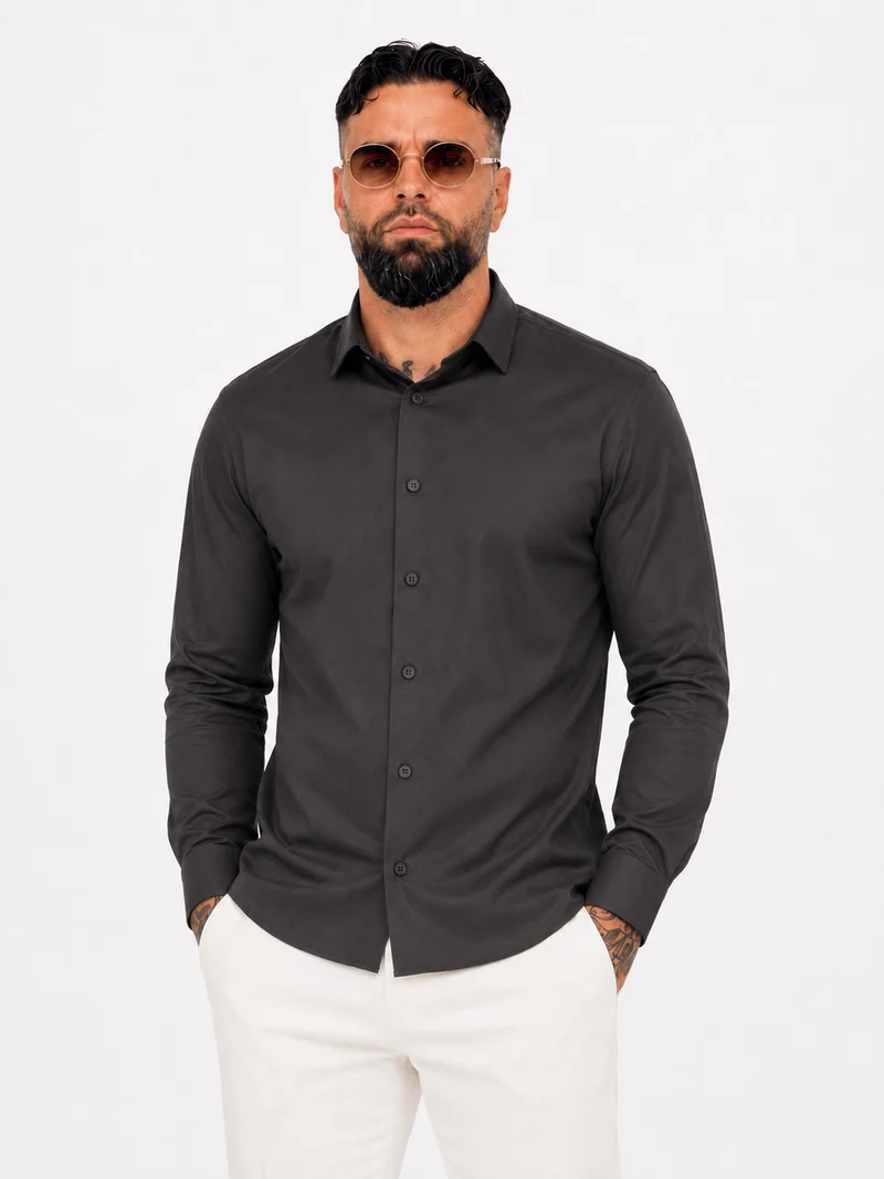 Shirt super stretch grey