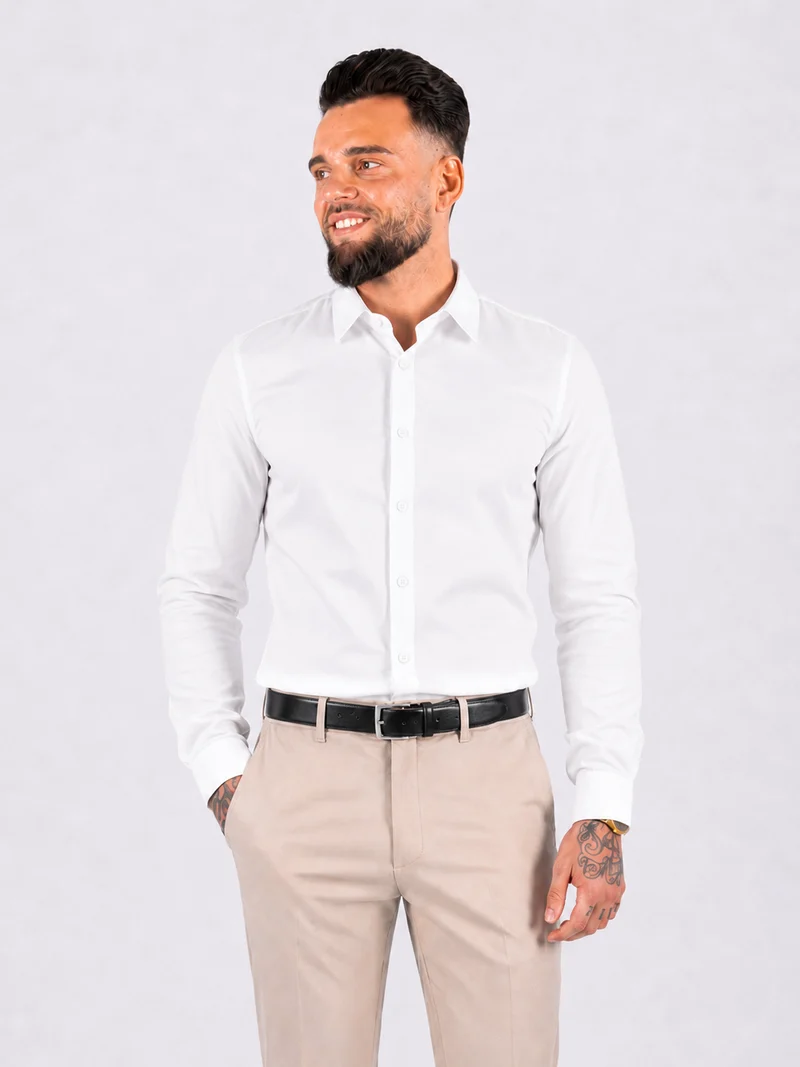 Shirt super stretch white