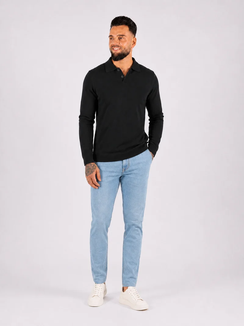 Jeans straight fit light blue