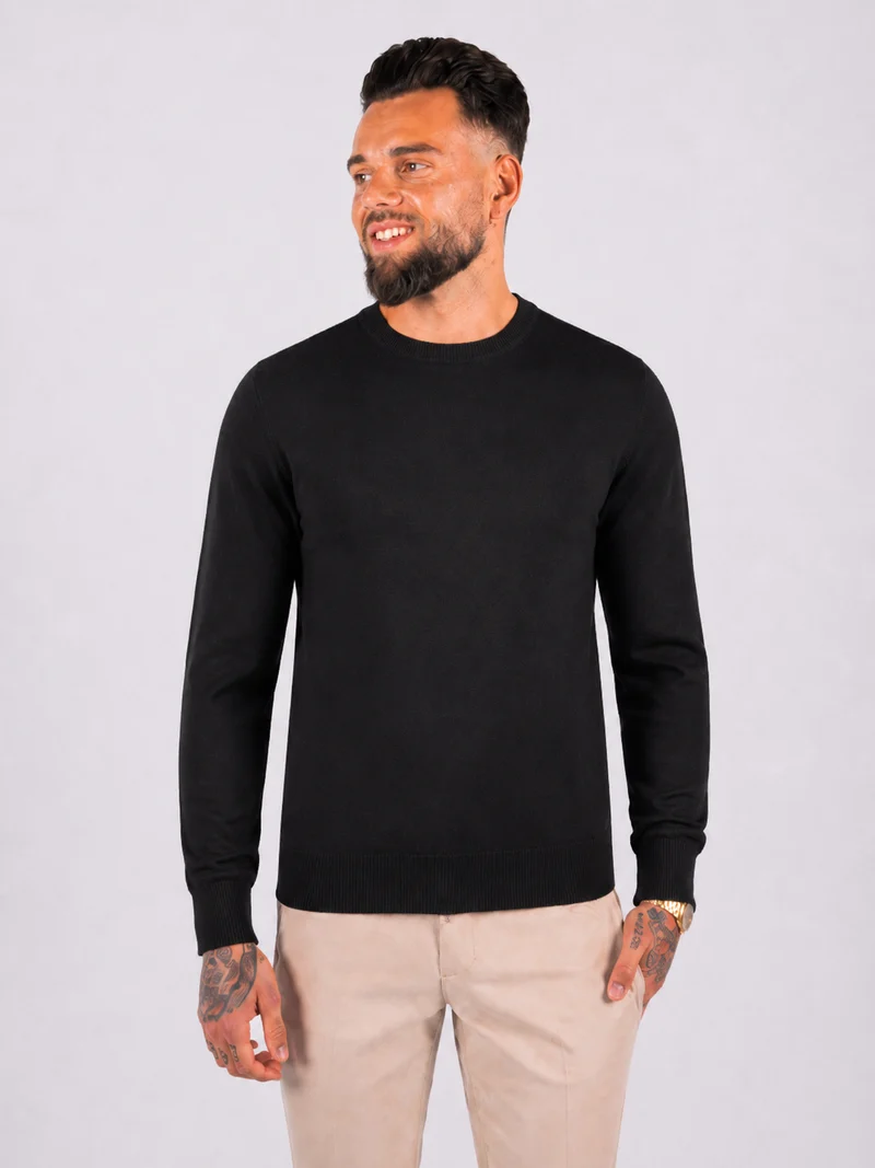 Pullover knitwear black