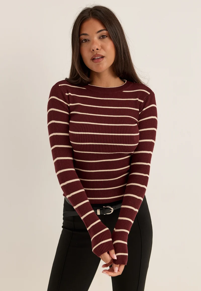 Pcmira New Ls O-neck Knit