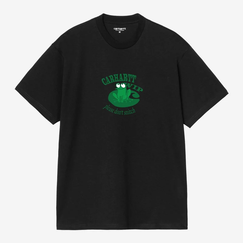 Carhartt WIP Herr Tjallare med texten "Don't Snitch" | Svart