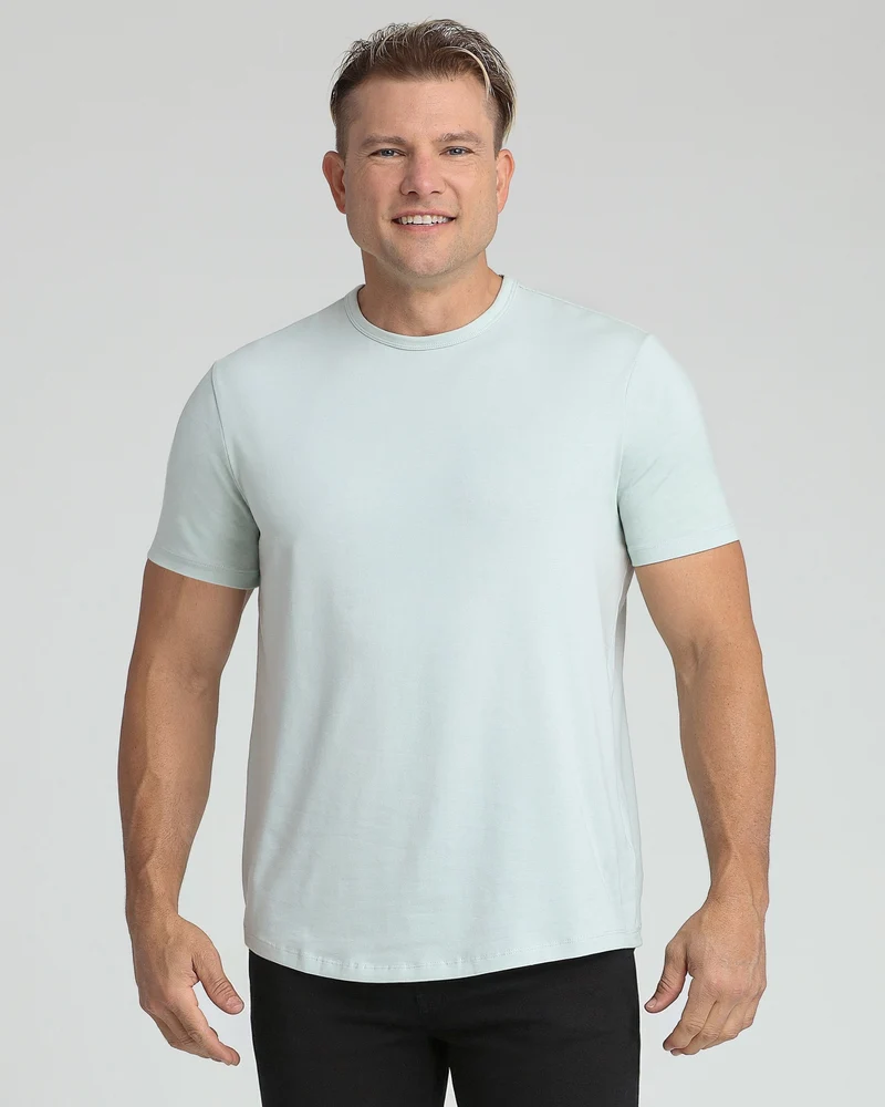 Organic Crew Neck T-Shirt (Slim Fit) / Mint
