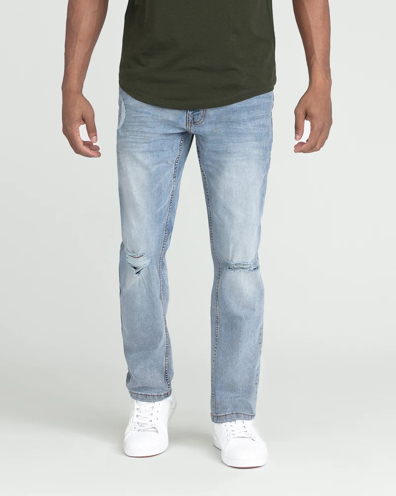 Slim Fit / Ice (Ripped - Light Tint)