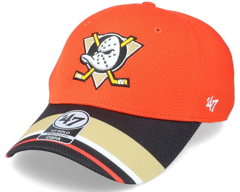'47 Brand Unisex Anaheim Ducks Jersey Solo Stretch-keps | Orange