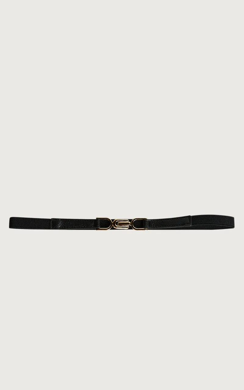 Karlene Belt - Thin Belt in Black