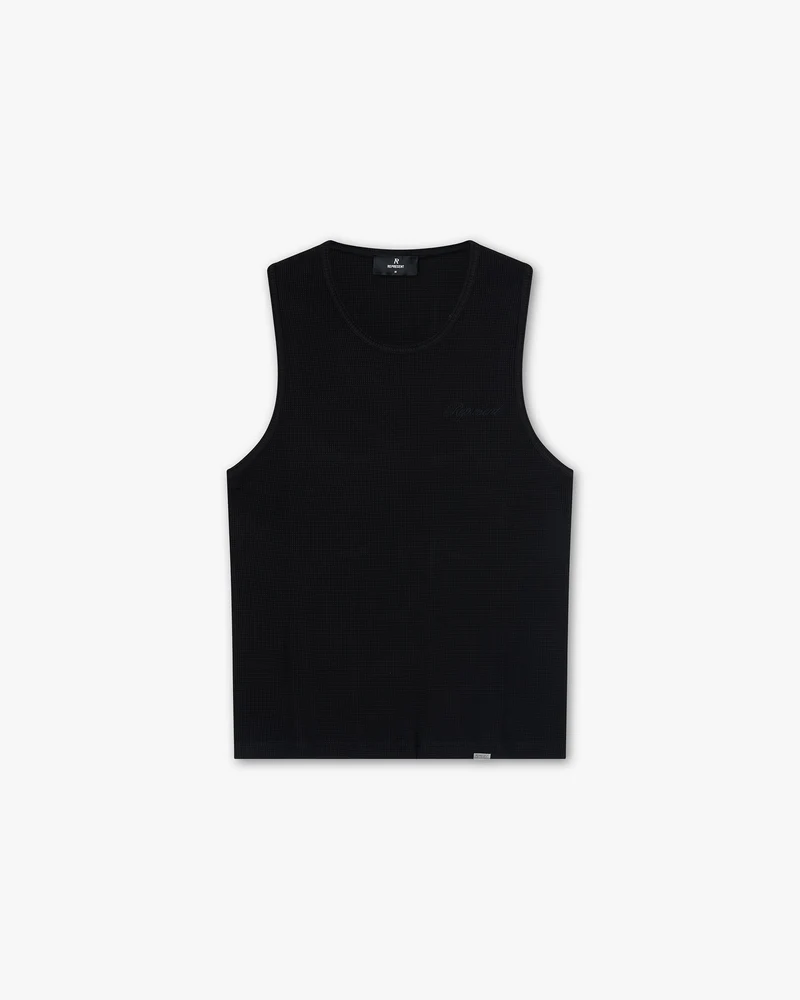 Waffle Vest - Black
