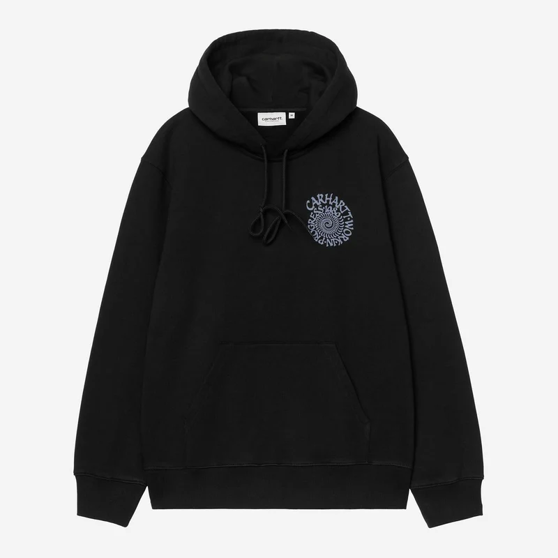 Carhartt WIP Herr Spiral Hoodie | Svart