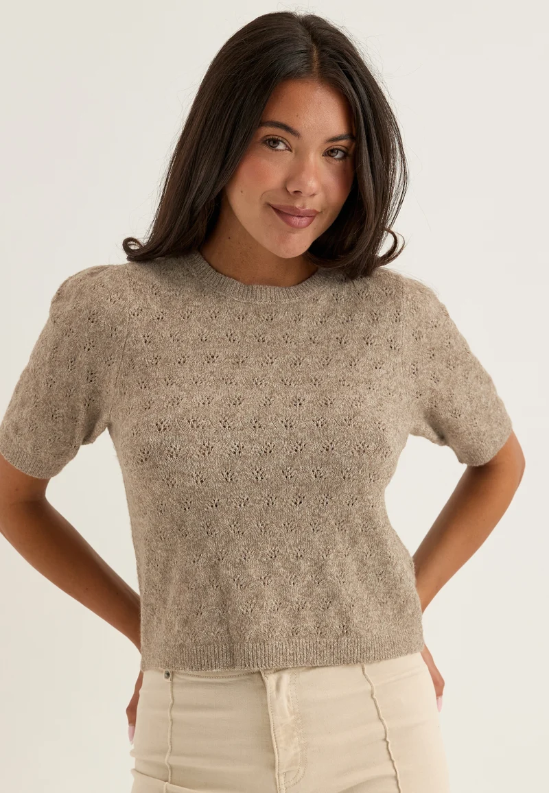Vmdoffy Stitch 2/4 O-NECK PULLOVER