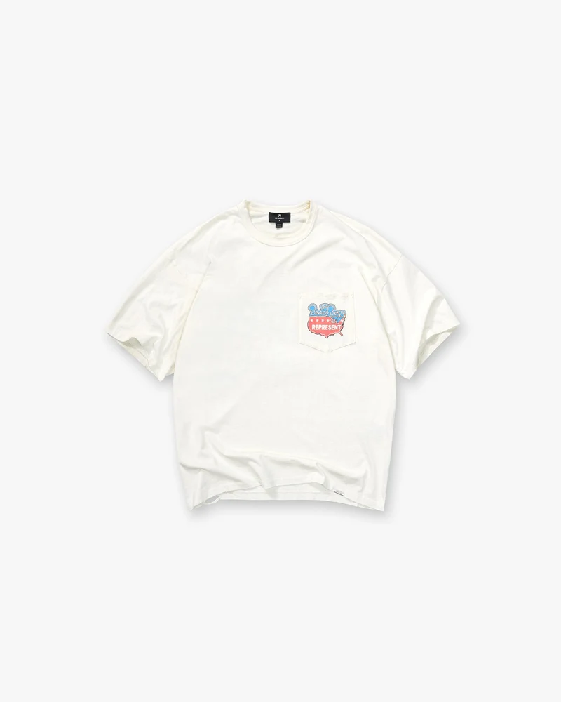Represent x Beach Boys Americas Band T-Shirt - Flat White