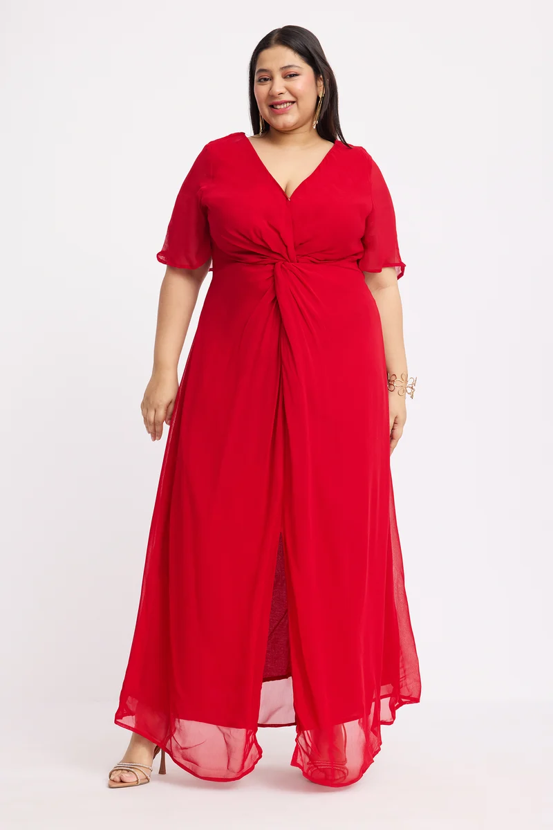 Adria|Viscose Sleeveless Maxi Dress