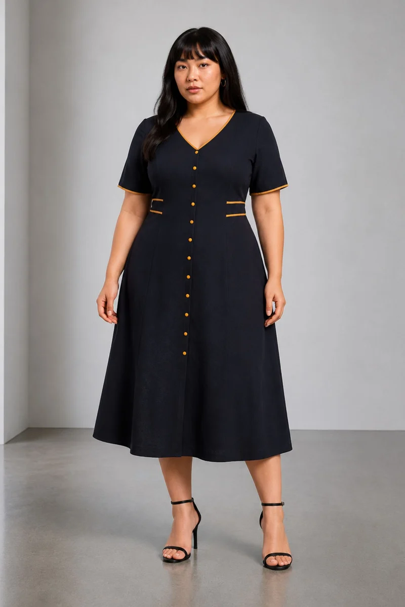Stina|Viscose Aline Maxi Dress
