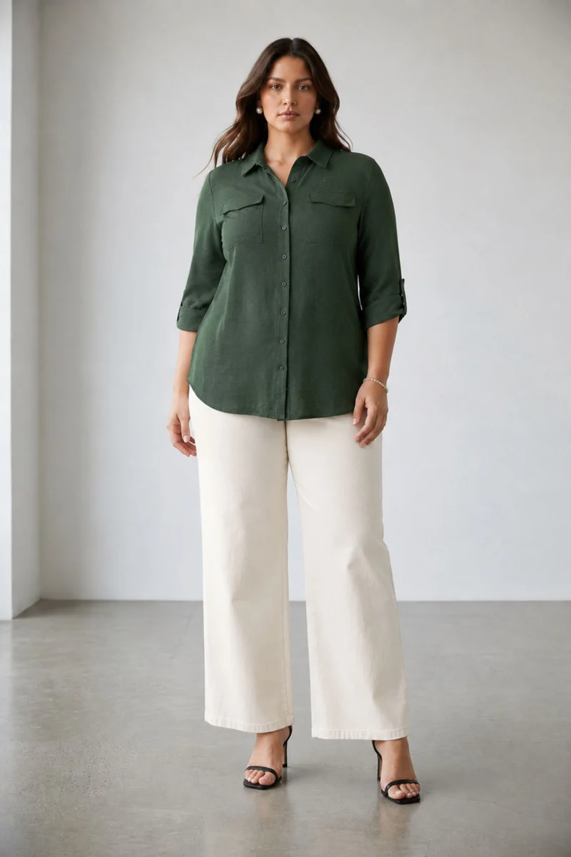 Floris Top|100% Viscose Longline Shirt