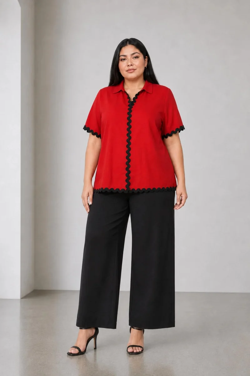 Ramira|Viscose Half Sleeve Shirt
