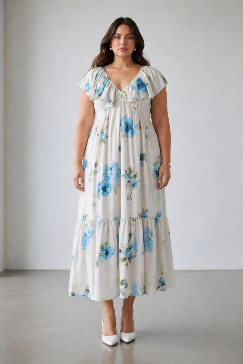 Boksi|Viscose Maxi Dress