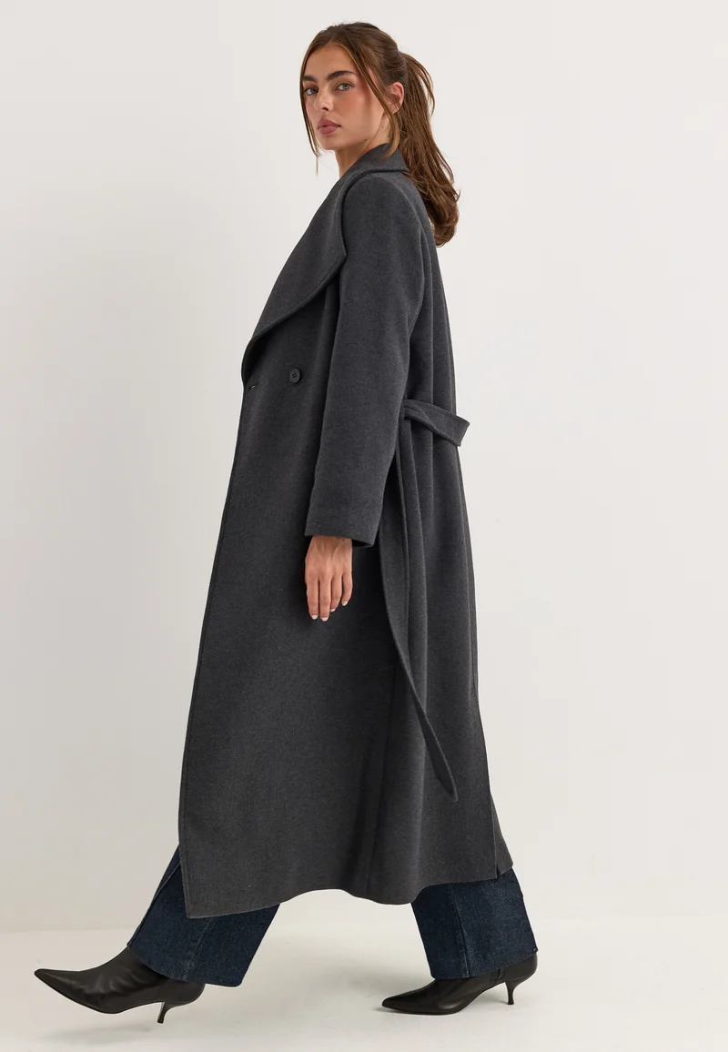 Long Wool Blend Coat