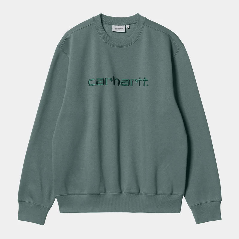 Carhartt WIP Herr Carhartt WIP Sweat Top - Eucalyptus / Fraiser