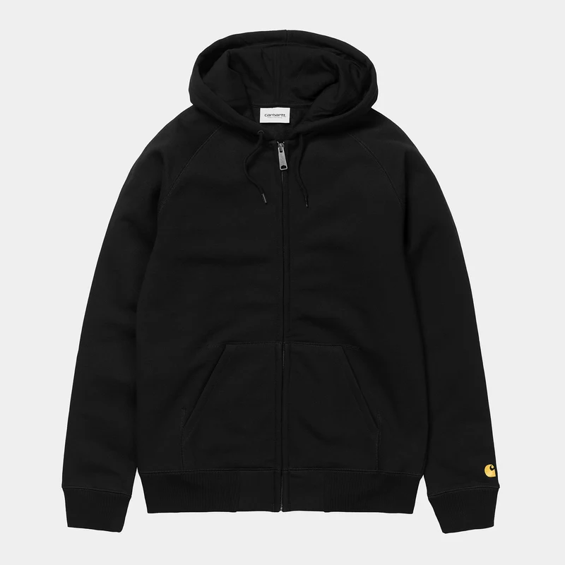 Carhartt WIP Chasejacka med huva för herr - Svart / Guld