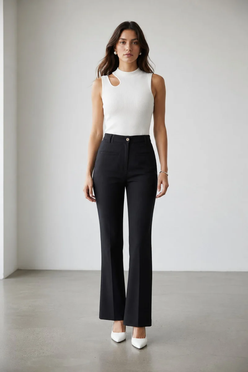 Nerinae|100% Cotton Straight Fit Pants