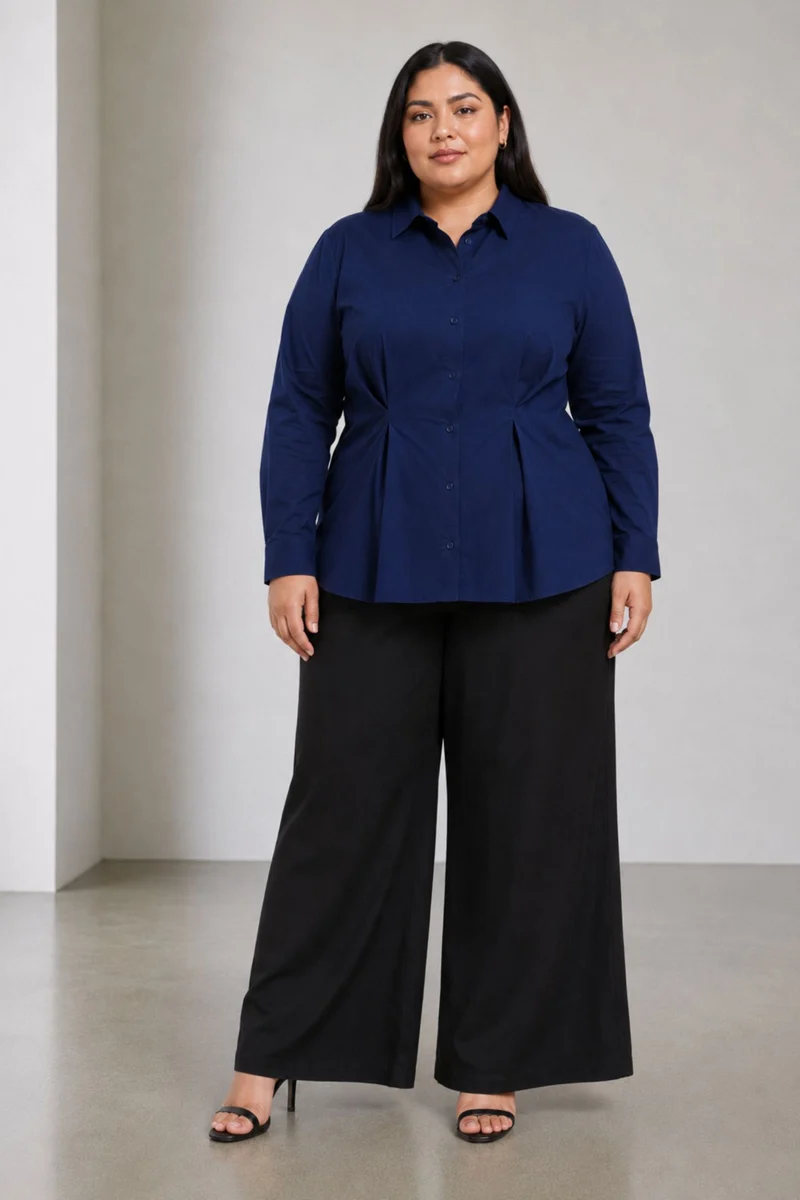 Bahia|Cotton Waist Button Full Sleeve Shirt