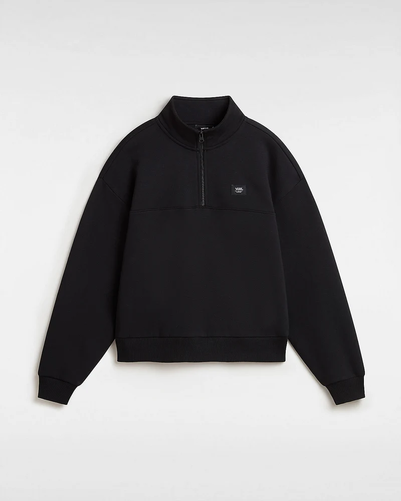 VANS Dam Leighton Mock Neck Fleece - Svart