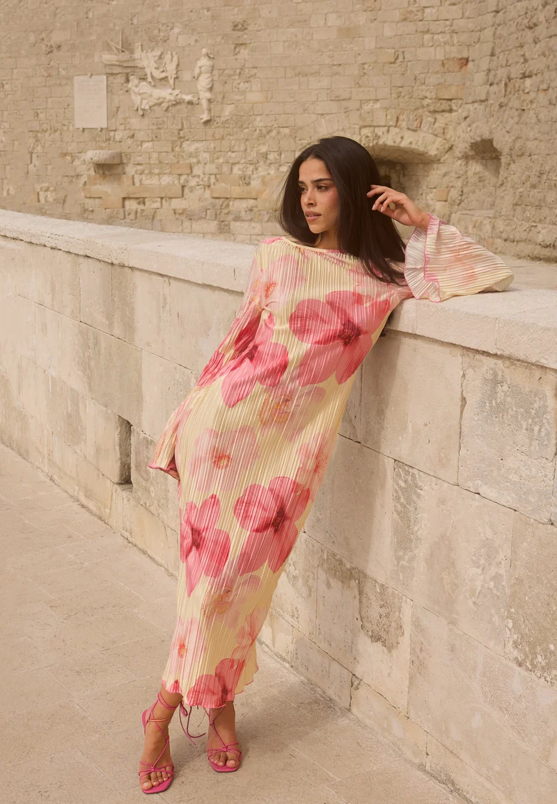 Pleated Frill Dress