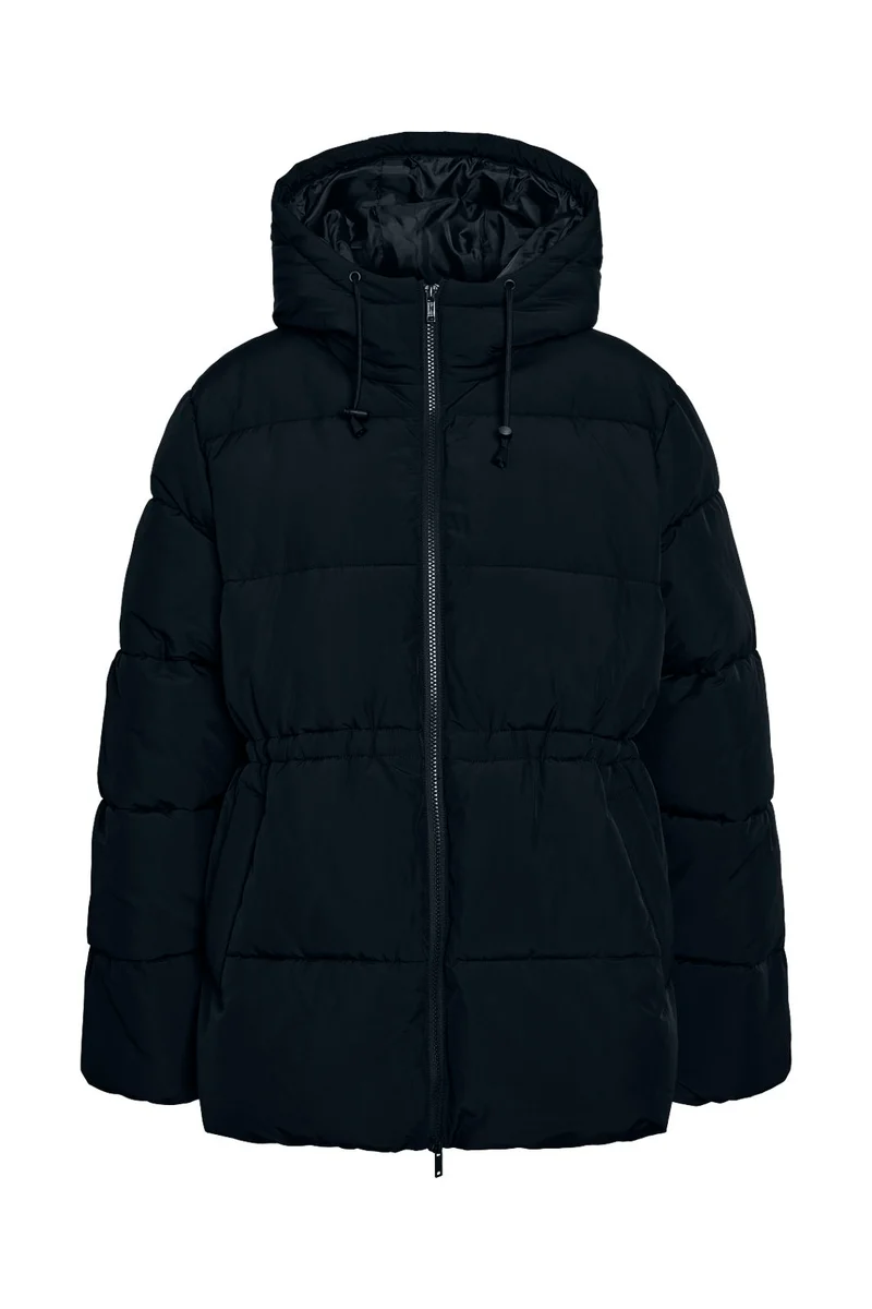 Noisy May - Nmrosy Waisted Puffer Jacket - 5104076 Black