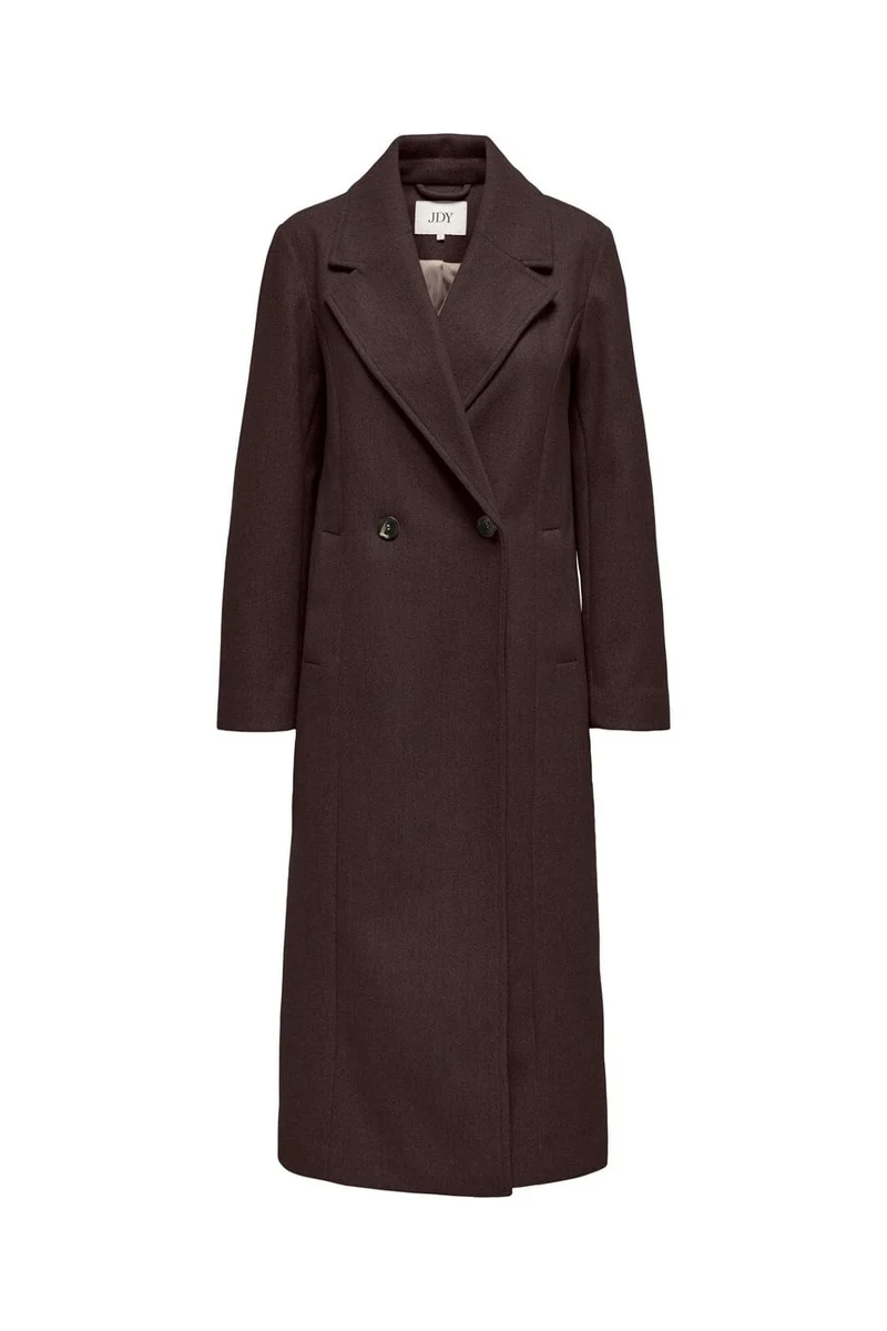 JDY - Jdyviola Life X-Long Coat Hab - 5104904 Chocolate Torte