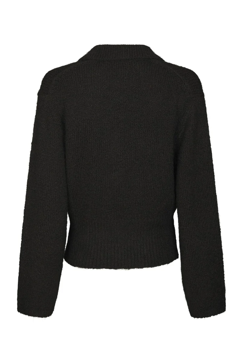 Neo Noir - Ramera Fluffy Knit Cardigan 168267 - 676 - Dark Brown