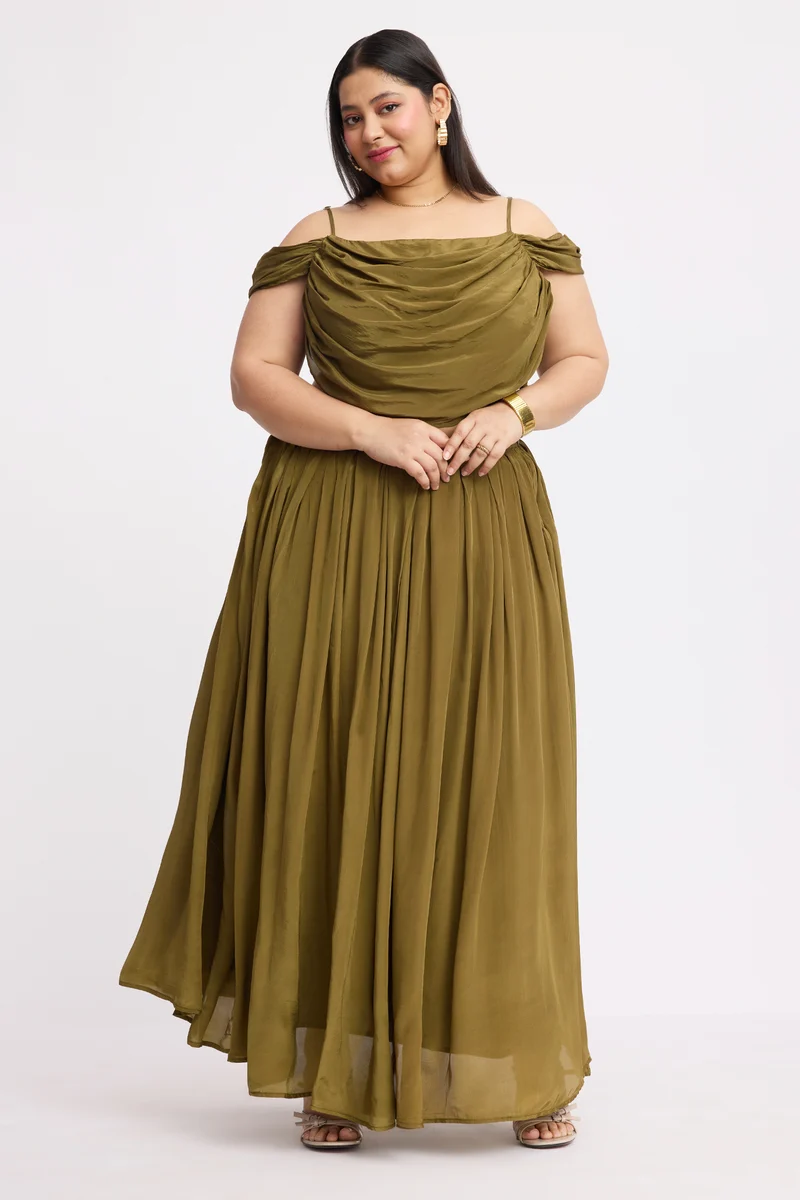 Youdroni Co-Ord|Viscose Crop Top And Skirt Set