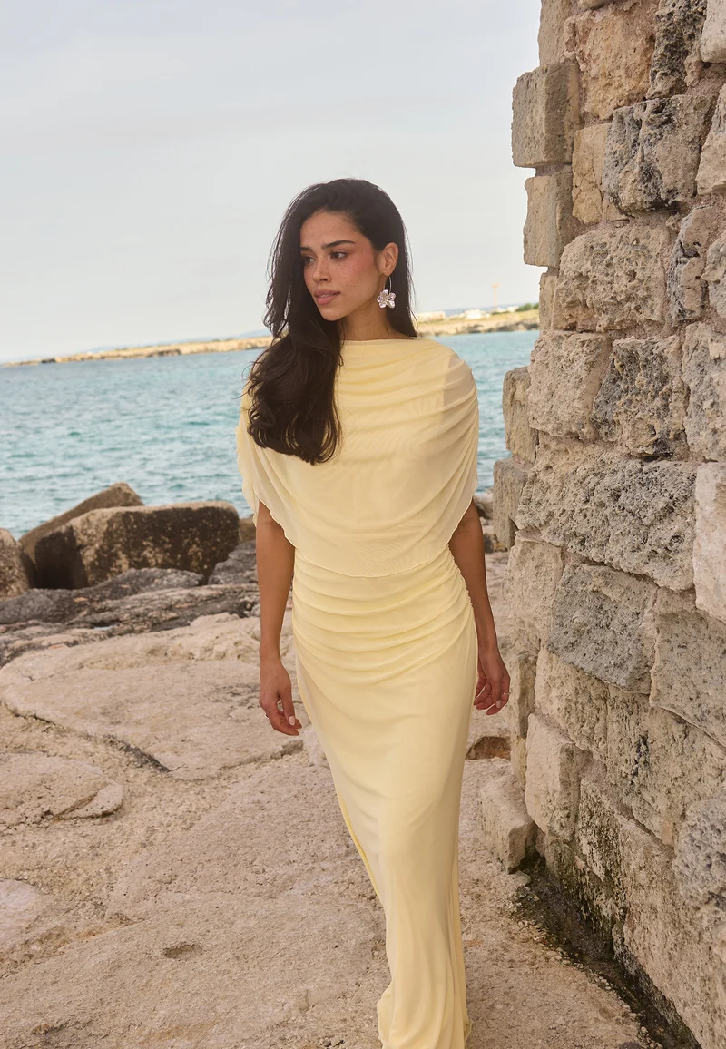 Cape Mesh Gown
