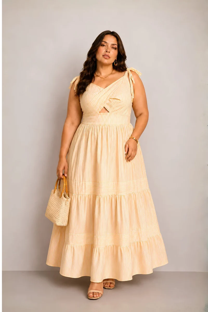 Roselia|100% Cotton Fit & Flare Dress