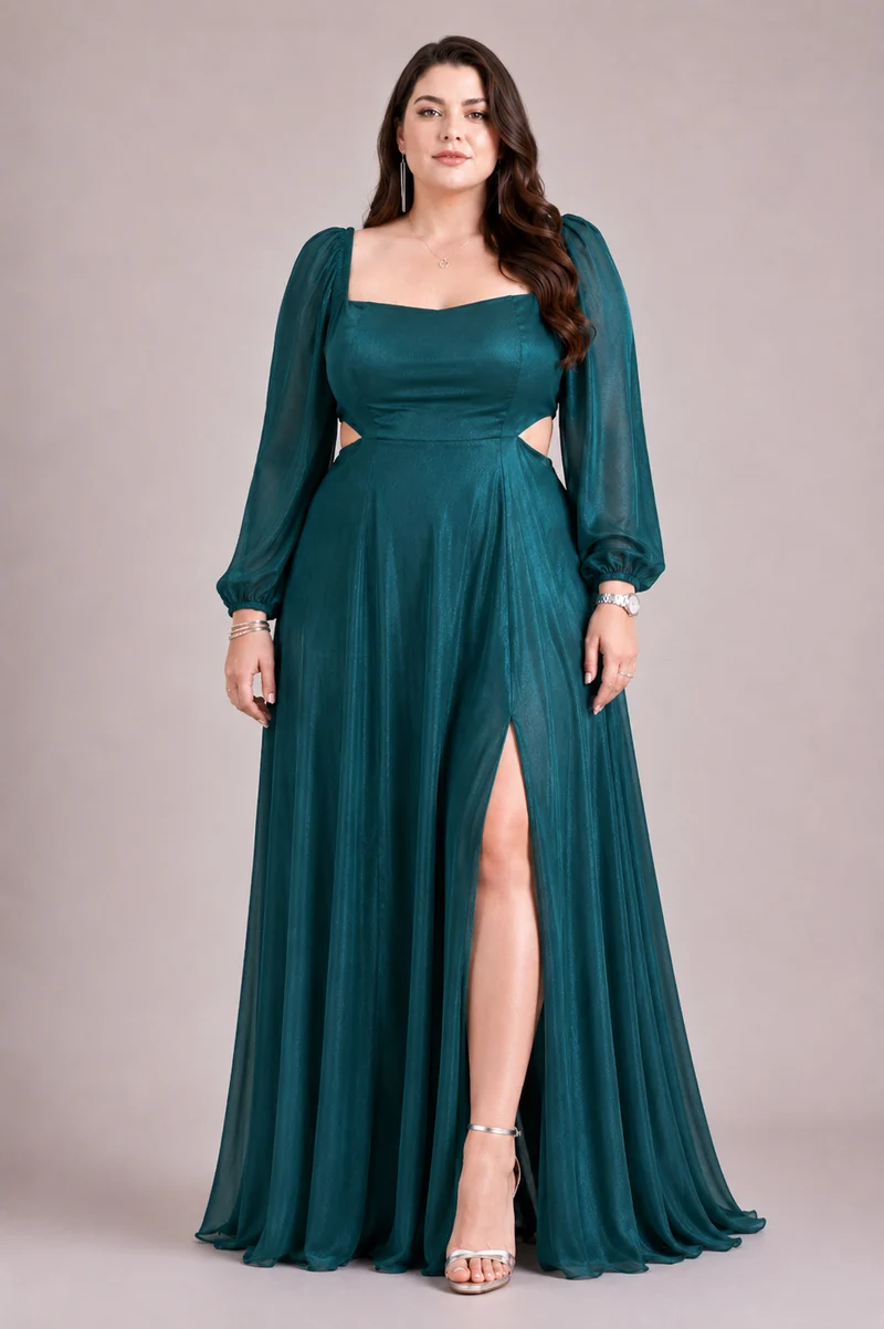 Soniie|100% Viscose Fit And Flare Dress With Cutouts
