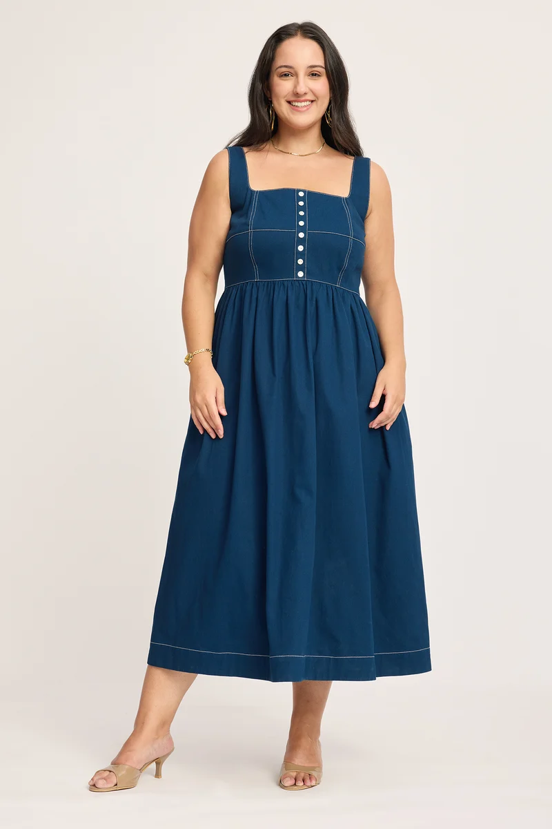 Mathilde|100% Cotton Fit & Flare Dress