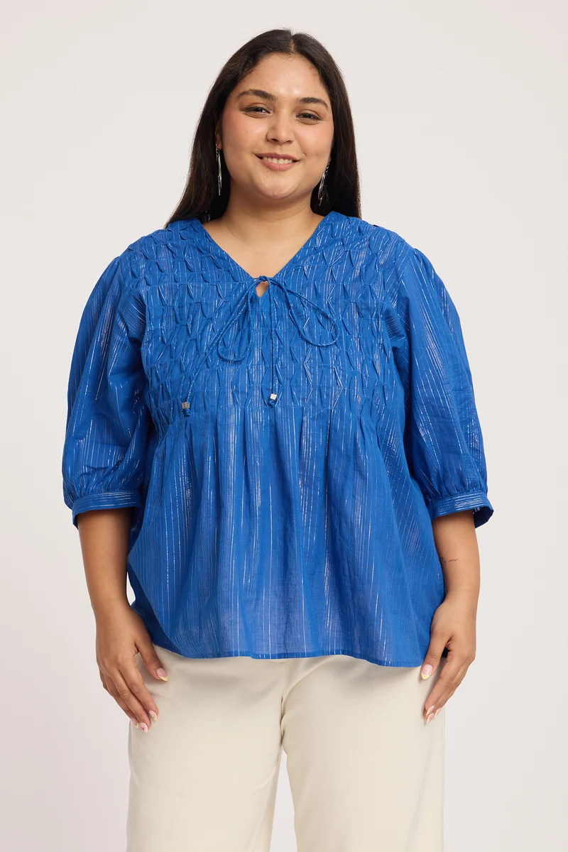 Kama|100% Cotton Contrast Stitch Shacket