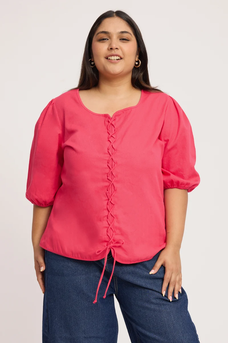 Sanaria|100% Cotton Corset Inspired Top