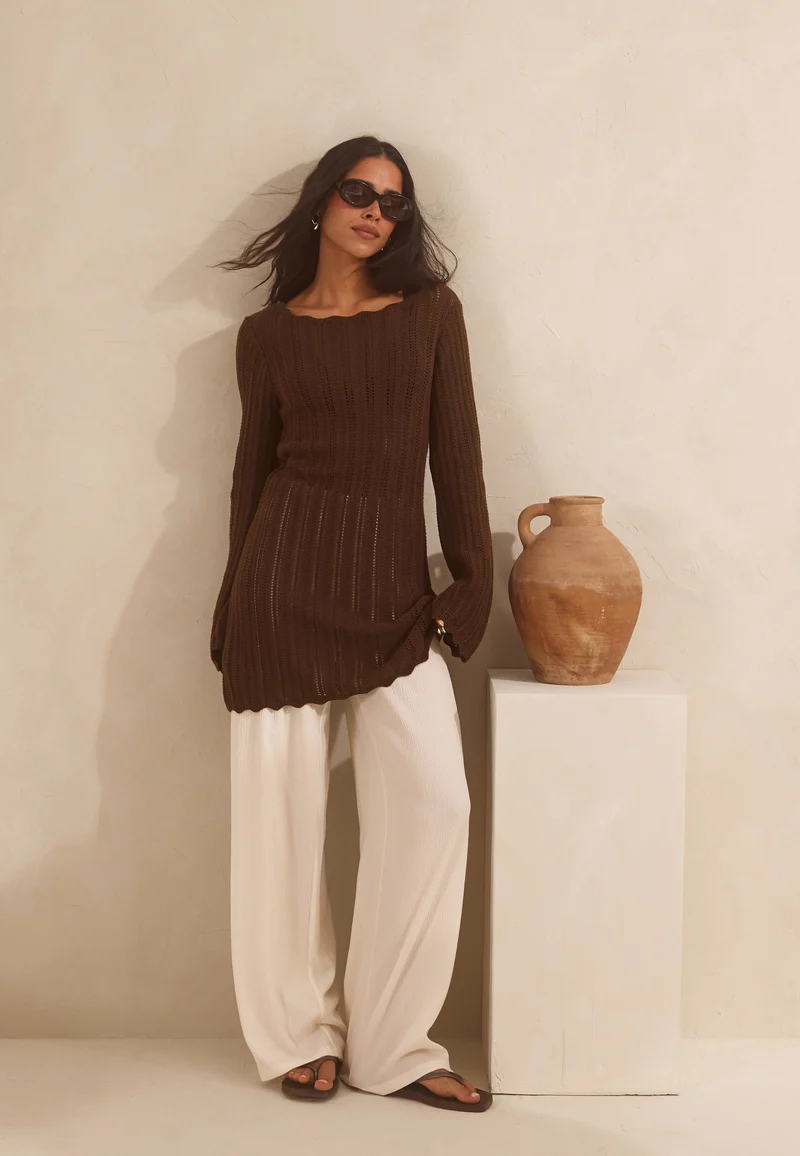 Structure Wide Trousers