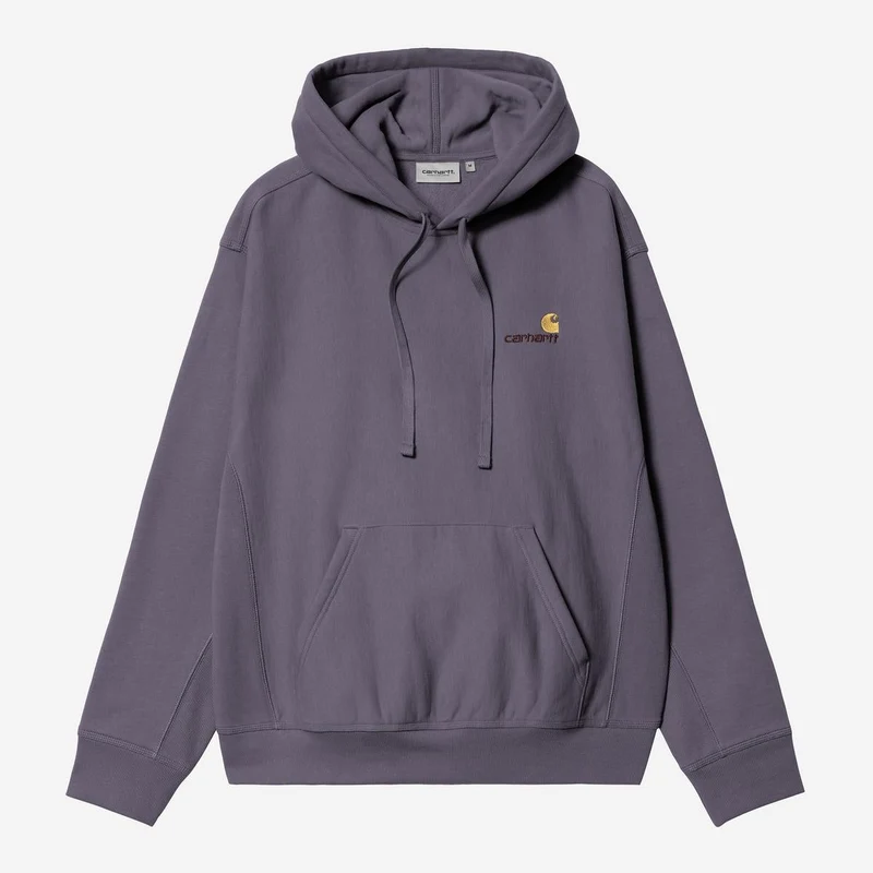 Carhartt WIP Herr American Script Hoodie | Skuggig Lila