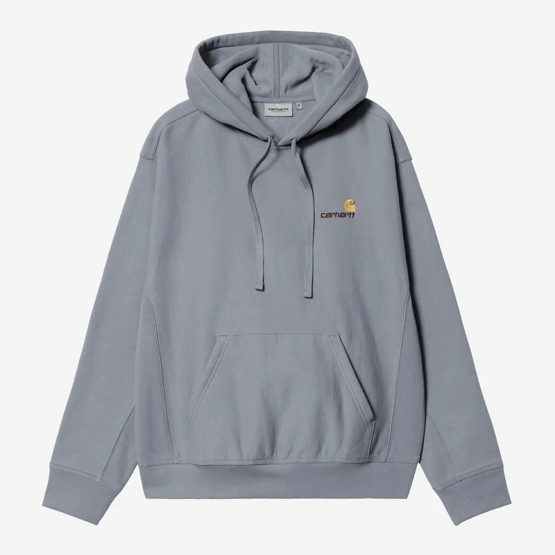 Carhartt WIP Herr American Script Hoodie | Skuggig Blå