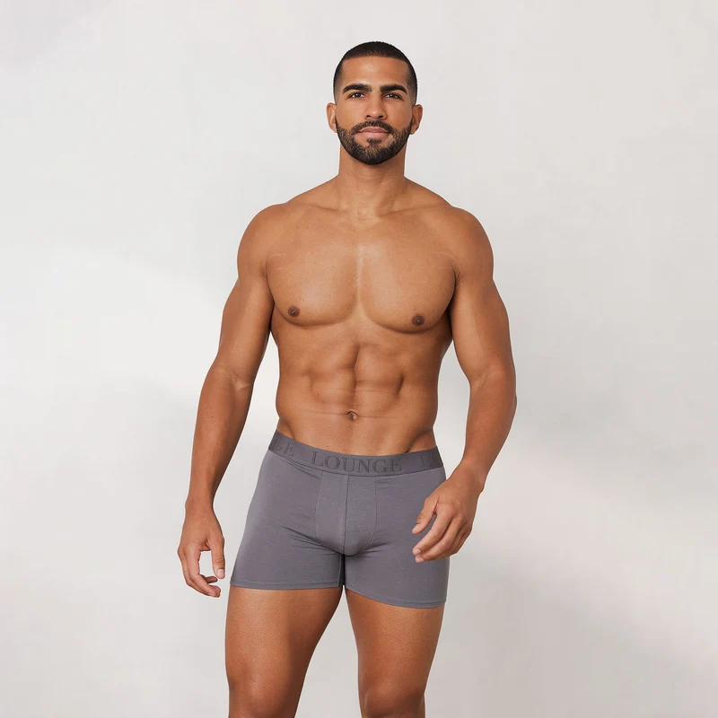 Luxe Boxershorts för Män (3-Pack) - Kolsvart
