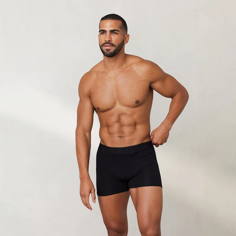 Luxe Boxershorts för Män (3-Pack) - Svart