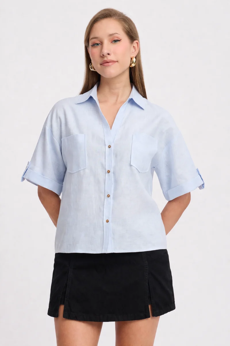 Stark|100% Cotton Short Sleeve Shirt