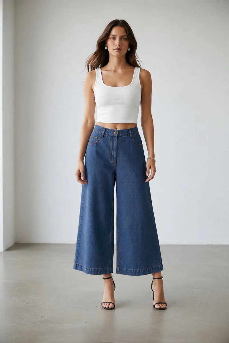 Dinany|100% Cotton Light Denim Pant