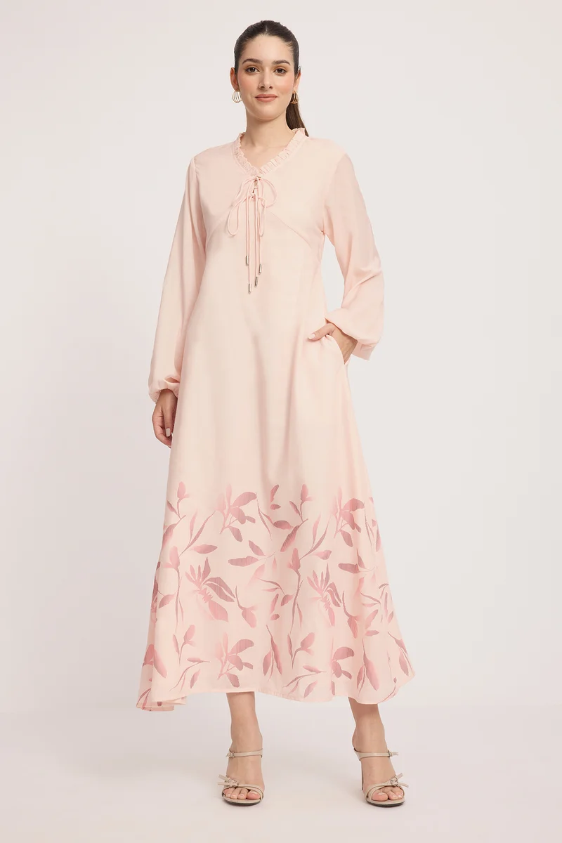 Eija|100% Cotton Printed Maxi Dress